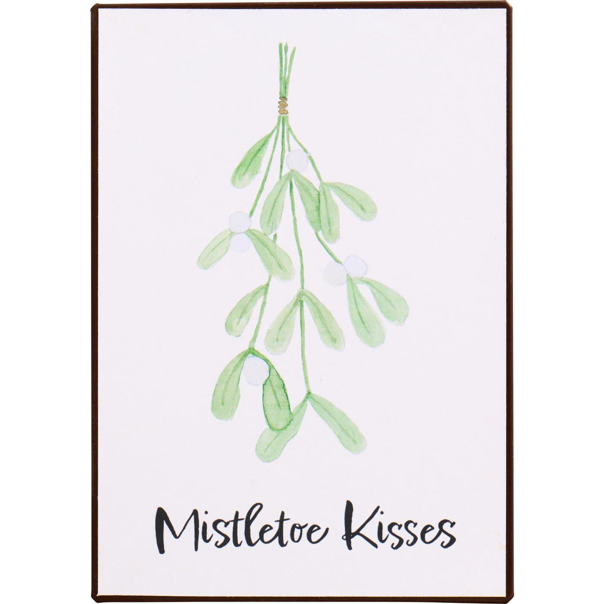 Mistletoe Kisses Metal Sign 20cm | Annie Mo's