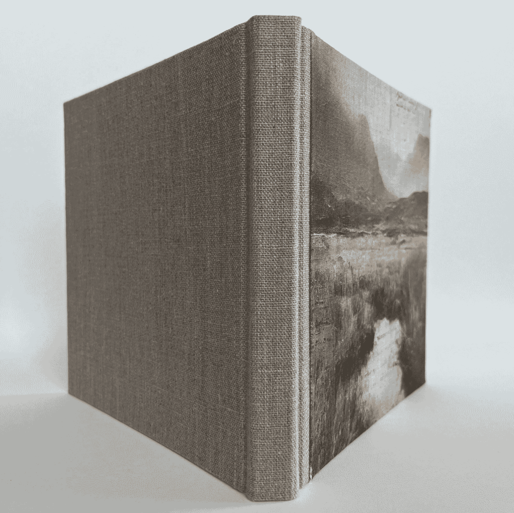 "Misty HIghlands" Handmade Linen Hardcover Notebook | Journal-C