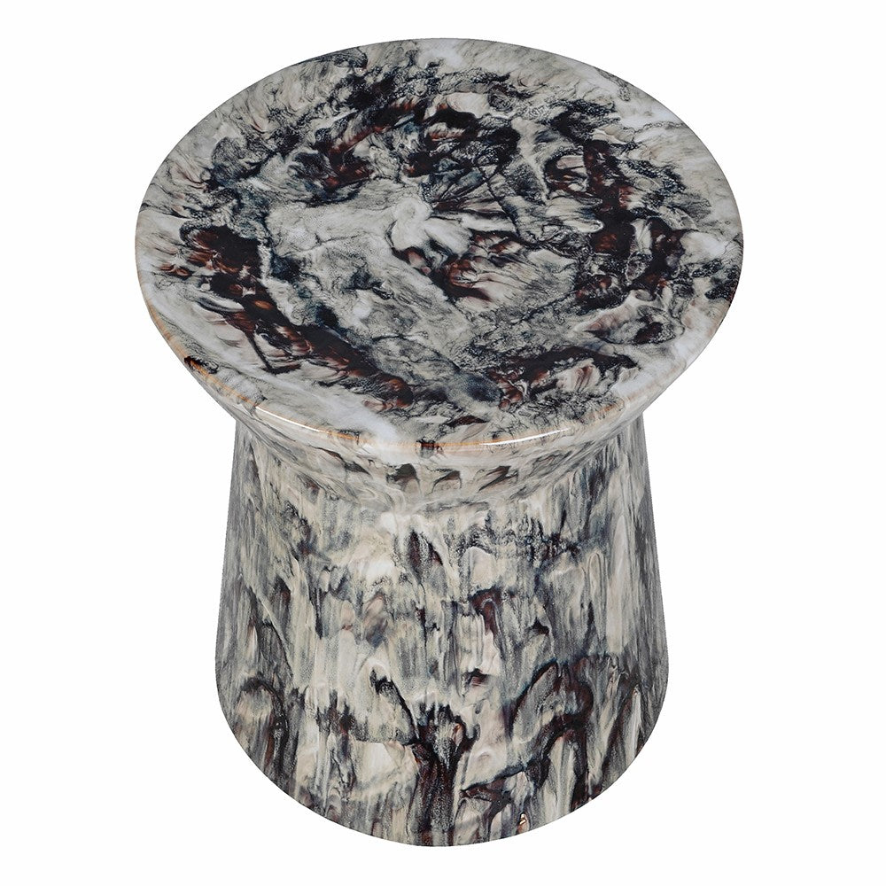 Mocha Glazed Ceramic Occasional Table 45cm High-C