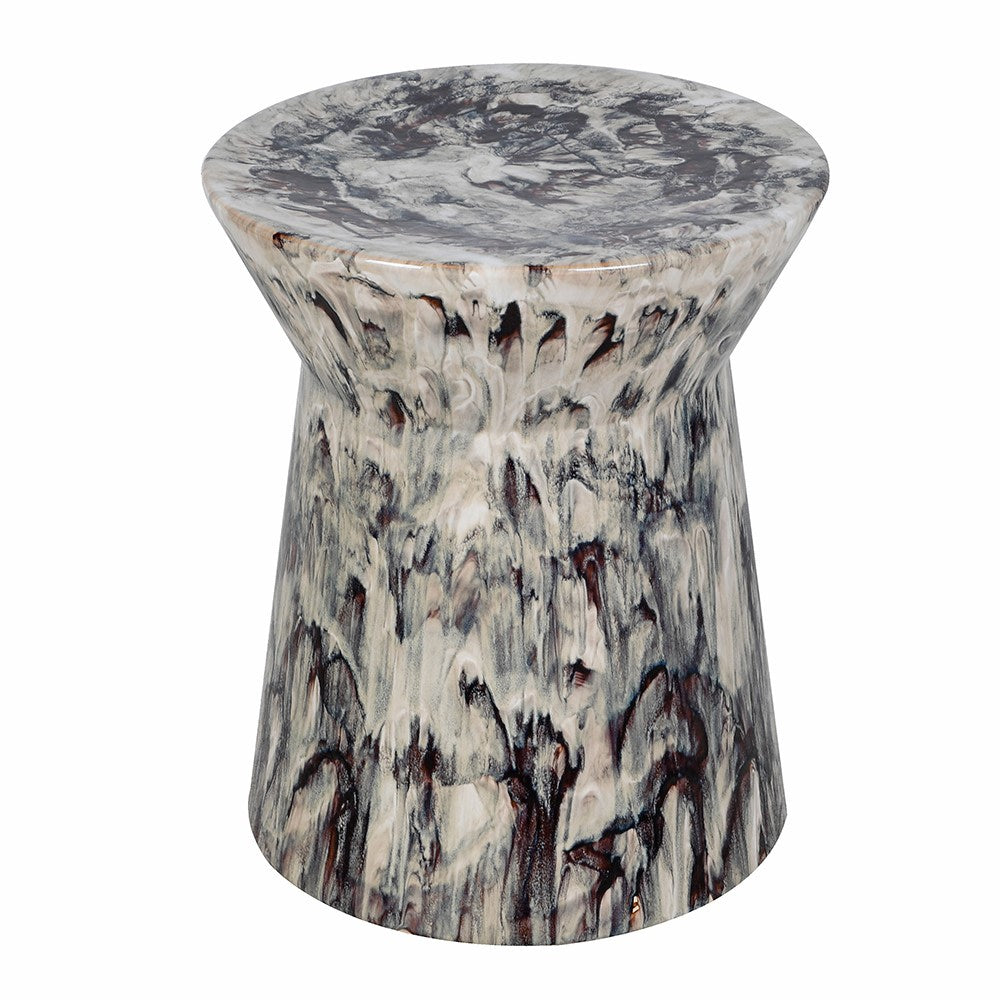 Mocha Glazed Ceramic Occasional Table 45cm High