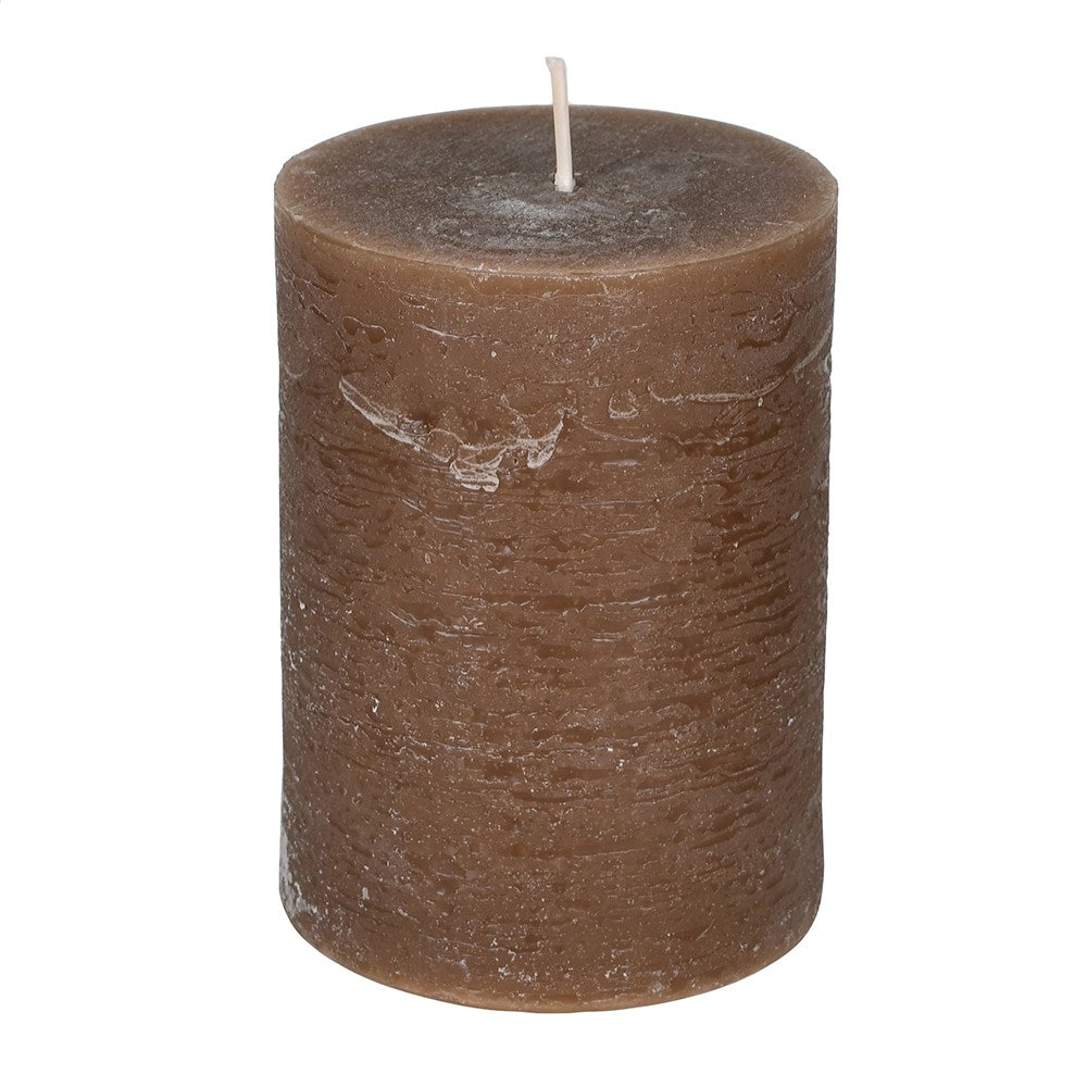 Mocha Pillar Candles - Size Choice