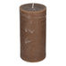 Mocha Pillar Candles - Size ChoiceB