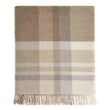 Modern Check Merino Throw - Natural