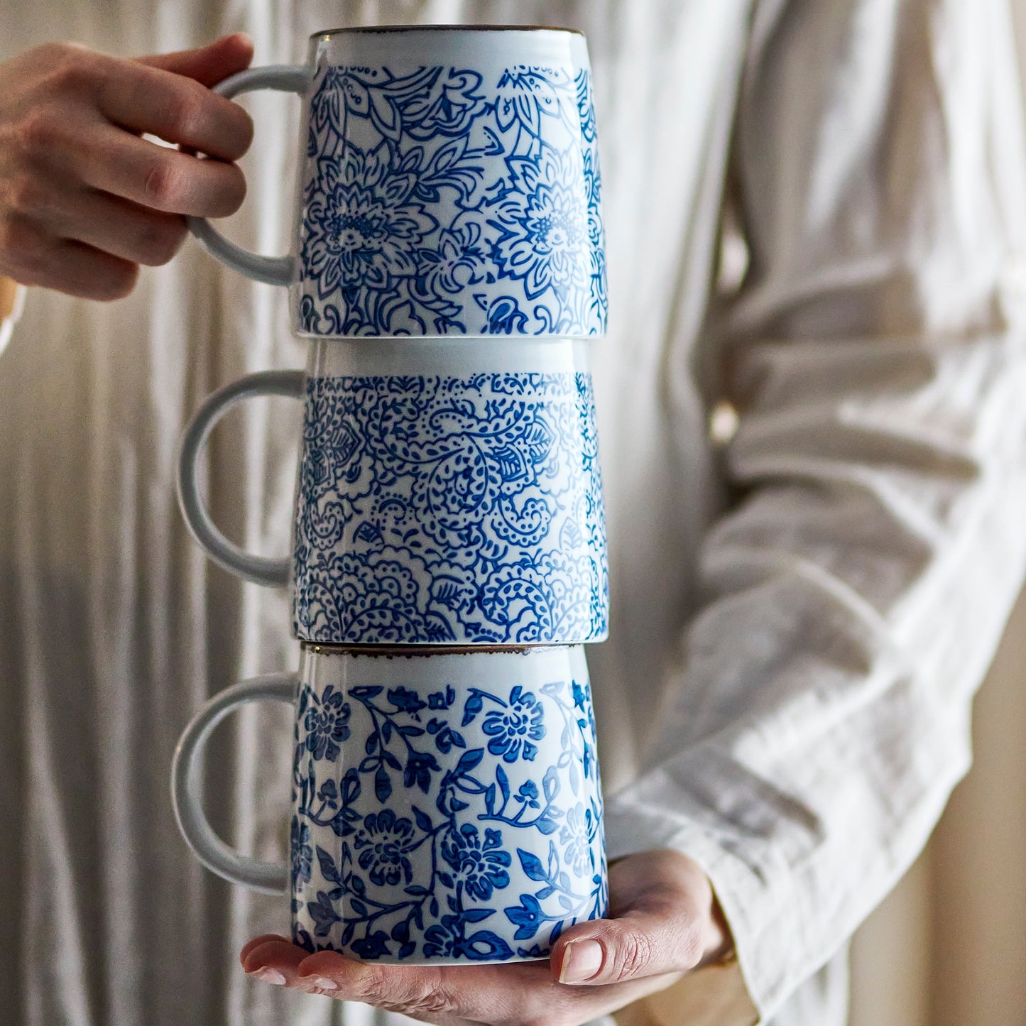 Molly Mug, Blue, Stoneware - Style Choice | Annie Mo's