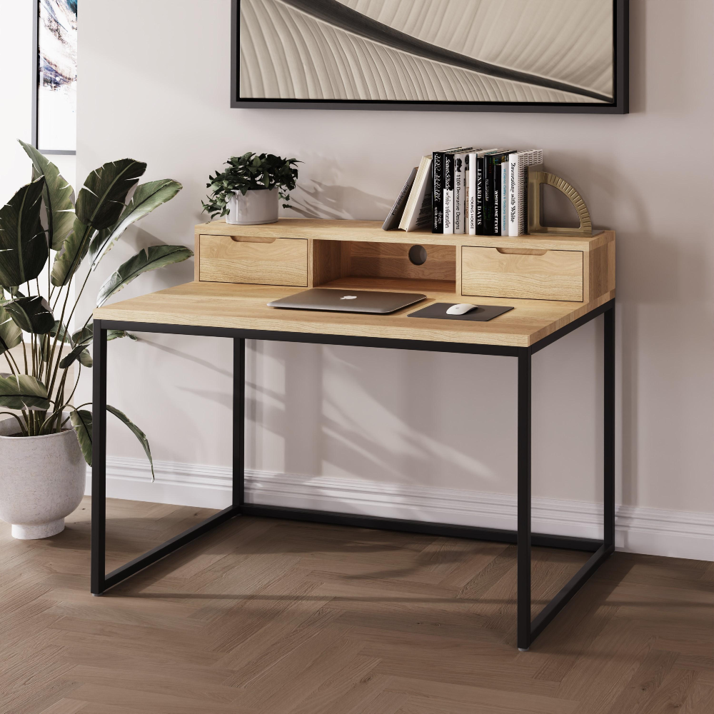 Mono Natural Wood Desk 120cm | Annie Mo's