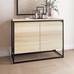 Mono Natural Wood Two Doors Sideboard 105cm | Annie Mo's