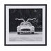Monochrome Framed Print Mercedes Gullwing 63cm | Annie Mo's