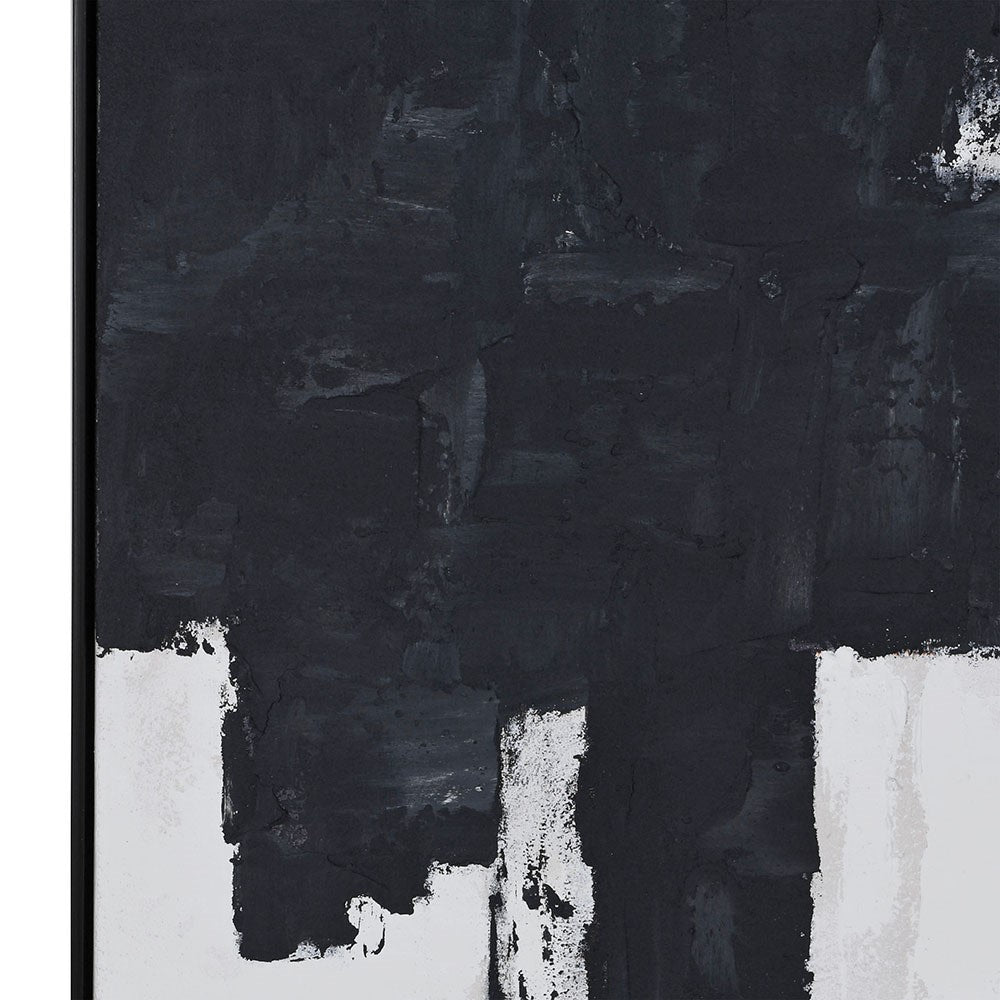 Monotone Abstract Framed Canvas 150cm | Annie Mo's-B