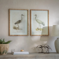 Moreton Set of 2 Crane Framed Prints 60cm | Annie Mo's