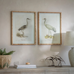 Moreton Set of 2 Crane Framed Prints 60cm | Annie Mo's