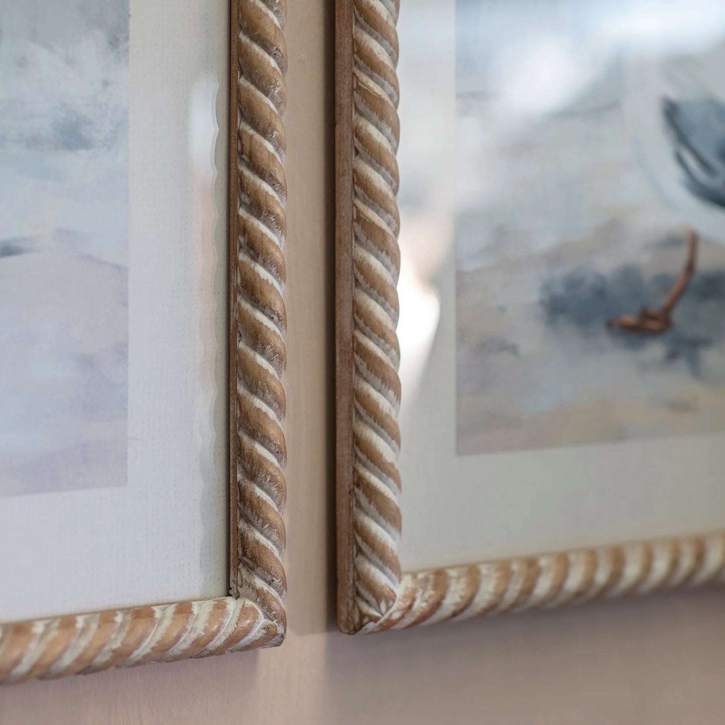 Moreton Set of Two Seagull Framed Print-B