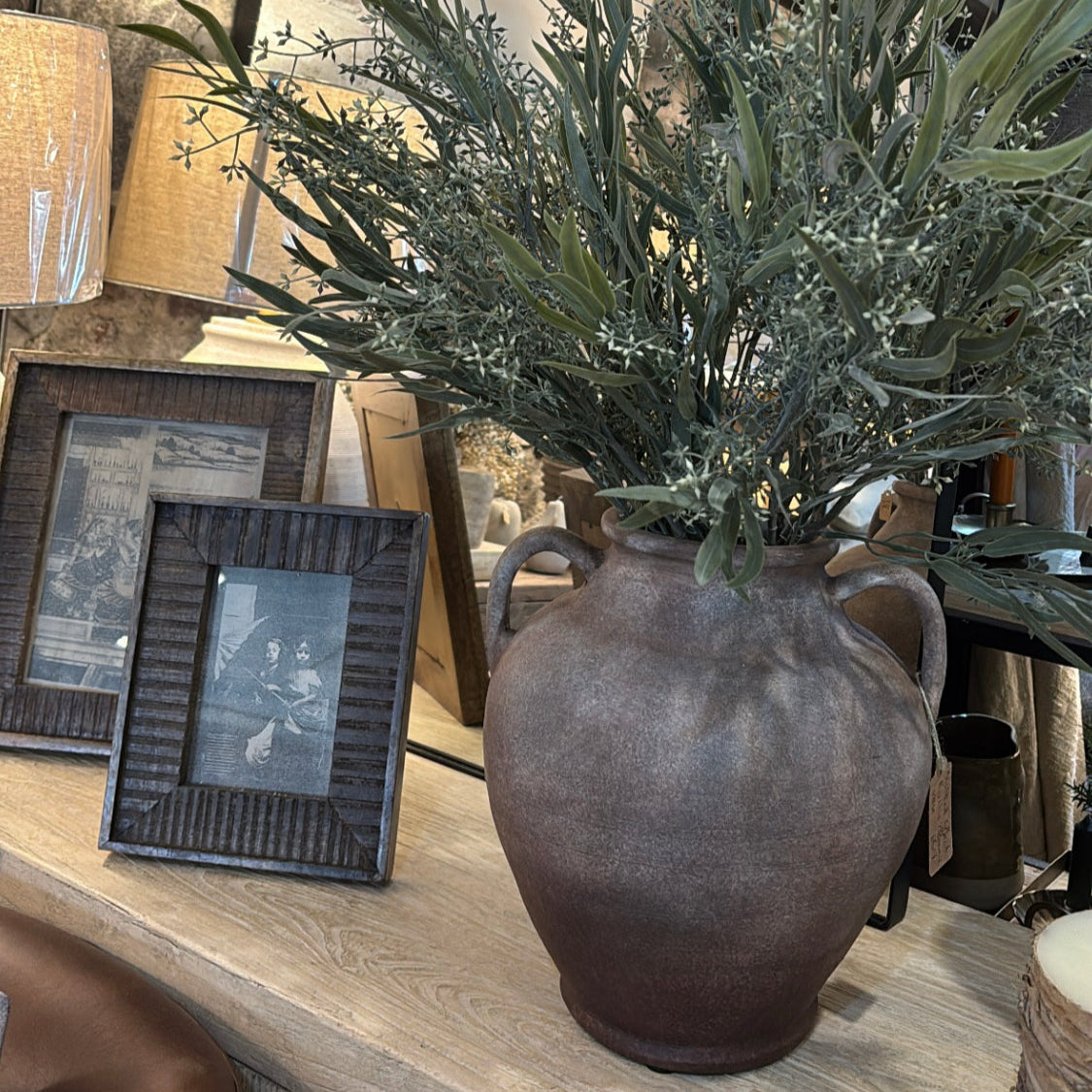 Mottled Effect Rustic Ceramic Vase 33cm B