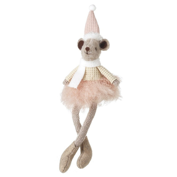 Mouse In Fluffy Pink Dress 17cm