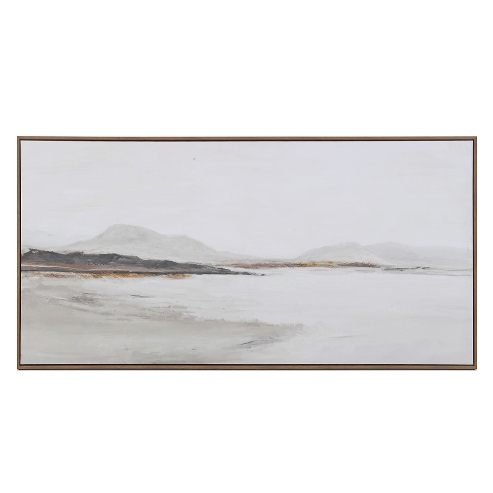 Muted Coastal Calm Framed Canvas 140cm | Annie Mo's