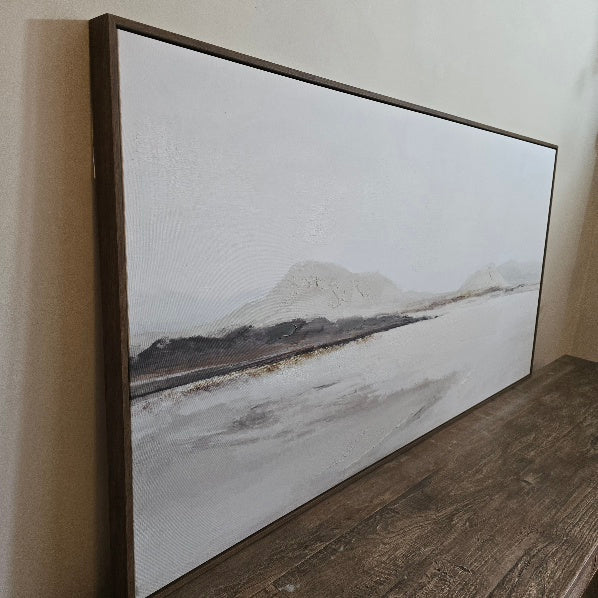 Muted Coastal Calm Framed Canvas 140cm-B