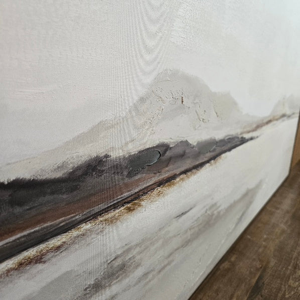Muted Coastal Calm Framed Canvas 140cm-C
