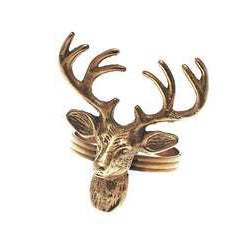 Pale Golden Stag Head Napkin Ring | Annie Mo's