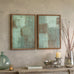 Set of Two Monochrome Contemporary Framed Prints 70cm