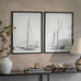 Brockby Set of Two Wooden Framed Sailboats 80cm