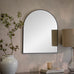 Metal Framed Arched Mirror 60cm Wide
