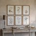 Set of Six Lavender Botanical Framed Prints 60cm
