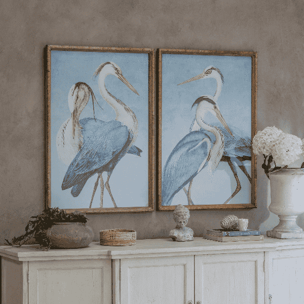 Moreton Set of 2 Heron Framed Prints | Annie Mo's