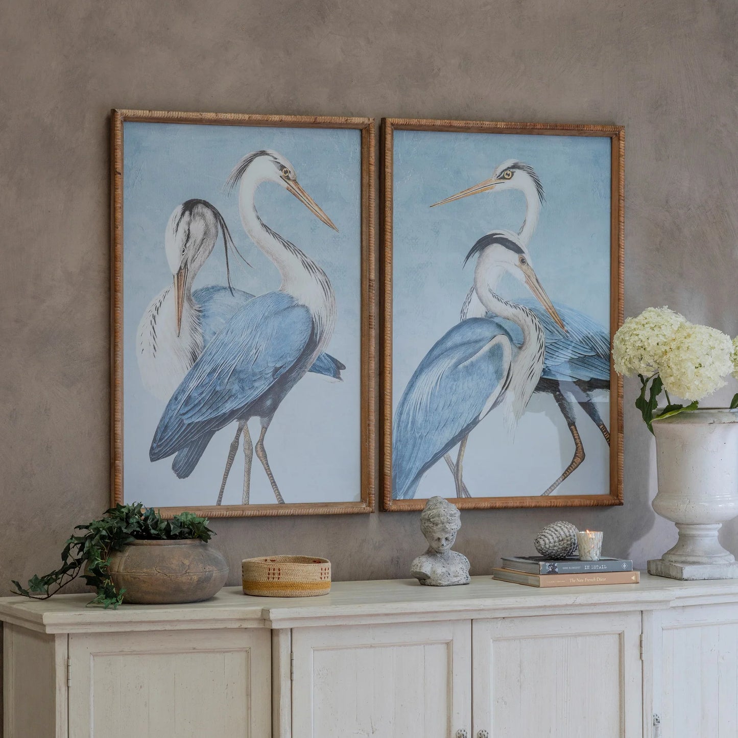 Moreton Set of 2 Heron Framed Prints | Annie Mo's