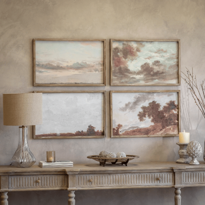 Hambledon Set of Four Landscape Framed Prints 70cm | Annie Mo's