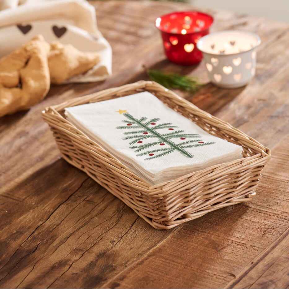 Napkin Basket Oblong Fits 10x20 cm Napkins | Annie Mo's