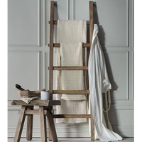 Natural Vintage Mahogany Display Ladder 167cm
