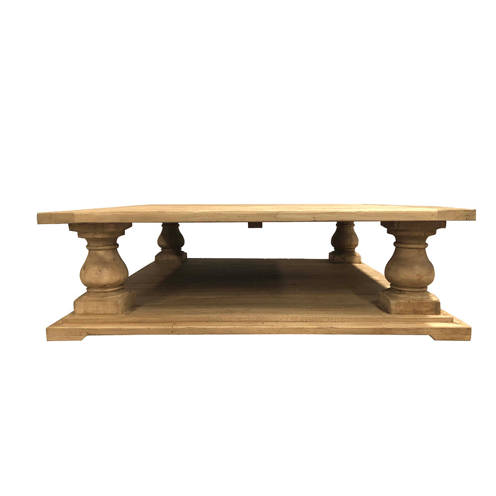 Natural Square Large Coffee Table 140cm-2