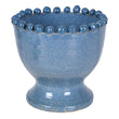 Navy Bobble Rim Urn 24cm | Annie Mo's