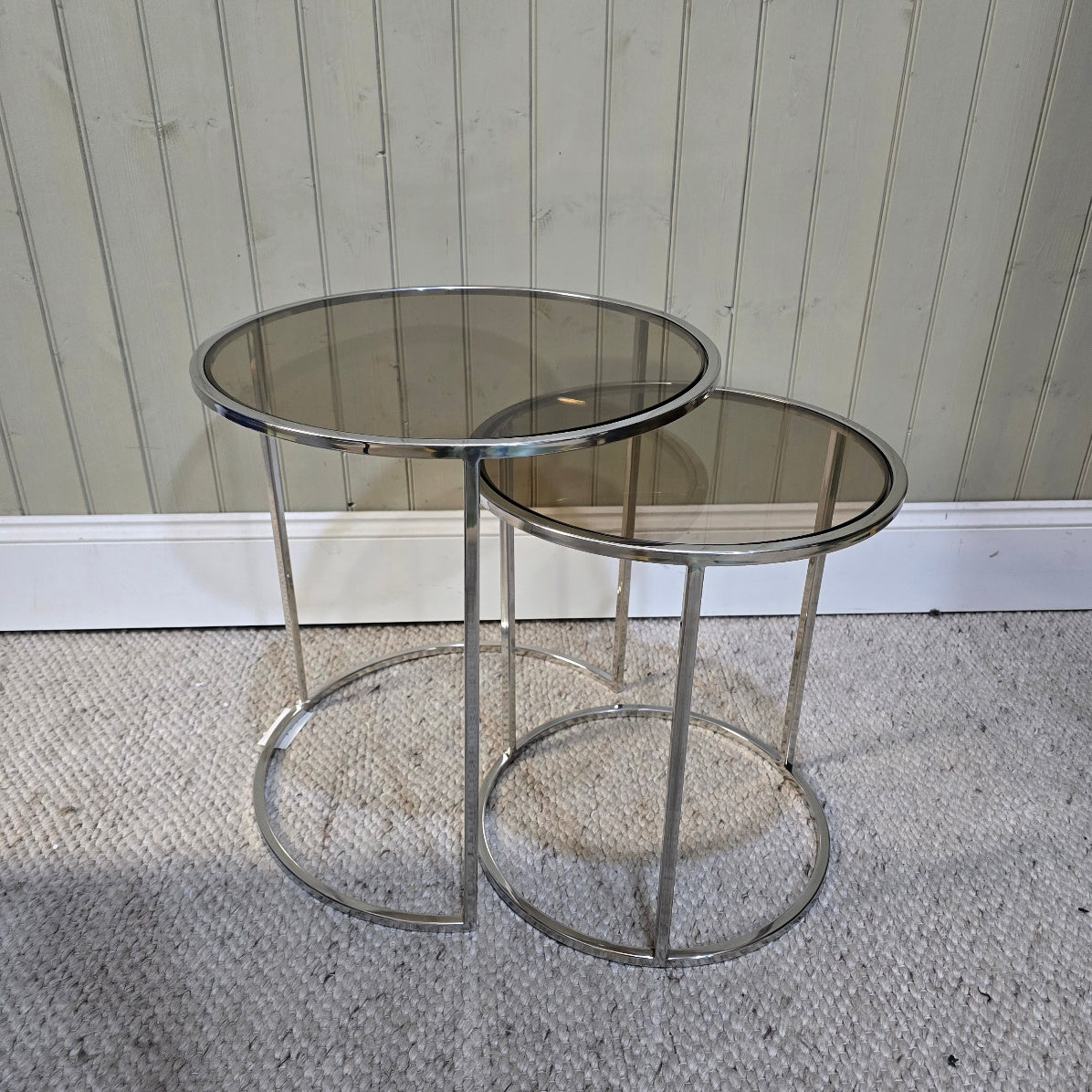 Nickel Glass Tables 1