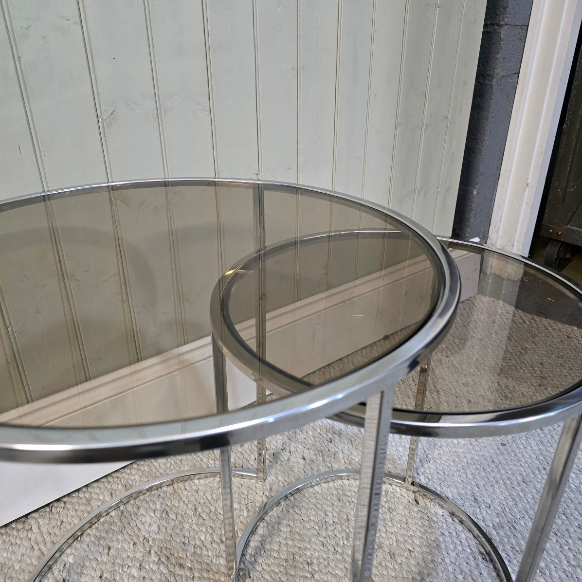 Nickel Glass Tables 2