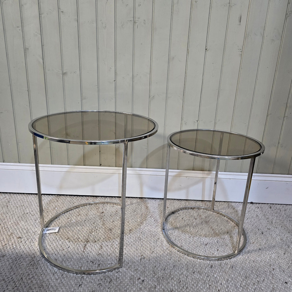 Nickel Glass Tables 4