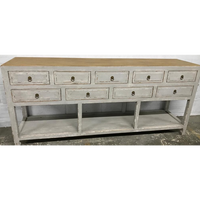 Nine Drawer Console Table - Natural and Grey 190cm | Annie Mo's