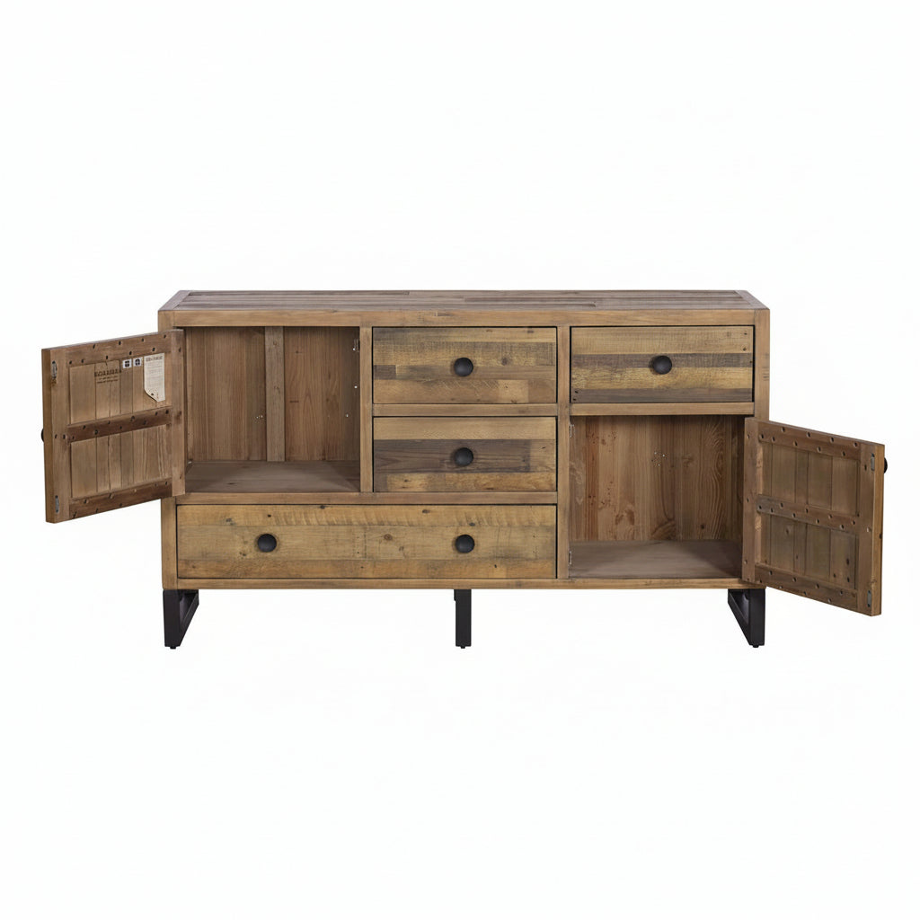 Nixon Reclaimed Mixed Wood Wide Sideboard 152cm B