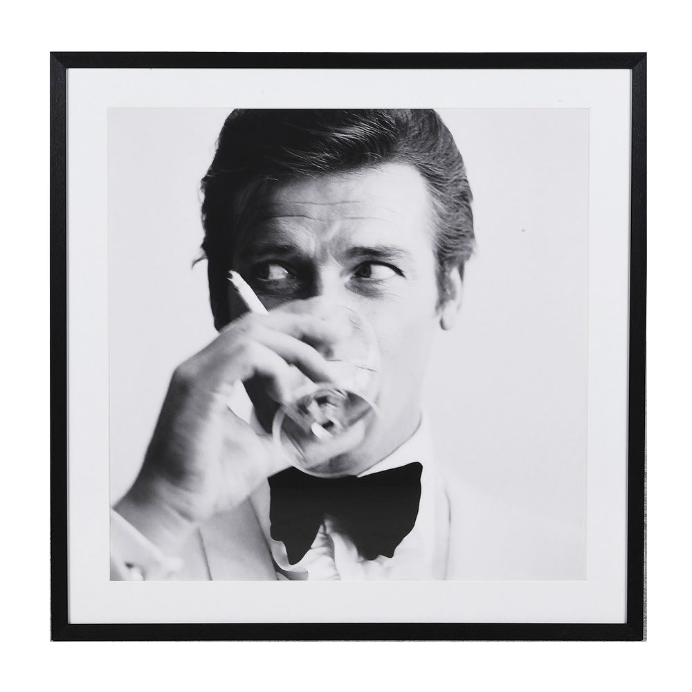 Not Stirred Monochrome Framed Print 73cm | Annie Mo's