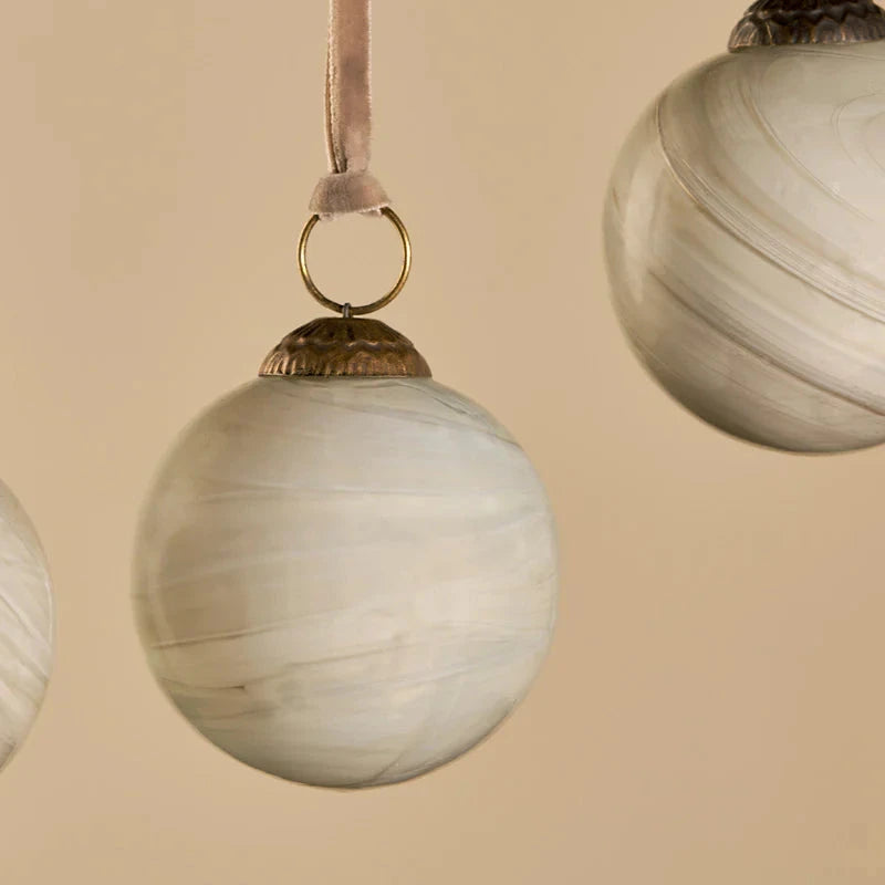 Oja Baubles - Natural 8cm-C