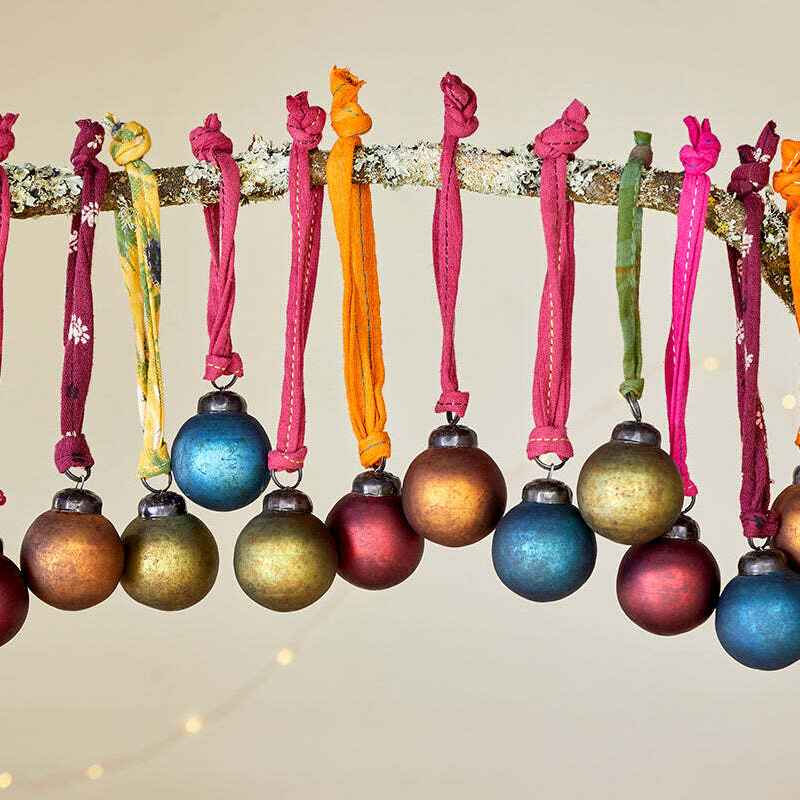 Oko Mini Baubles - Mixed Matt (Set of 12) 3cm | Annie Mo's