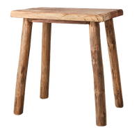 Occasional Stool Made from Reclaimed Wood 46cm | Annie Mo's