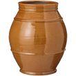 Grooved Pot with Crackle Glaze Finish 20cm | Annie Mo's
