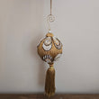 Ochre Bead Tassel Bauble 1