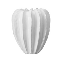 Off White Glazed Ceramic Vase 23cm | Annie Mo's