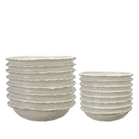 Off White Horizontally Ribbed Planters - Size Choice | Annie Mo's