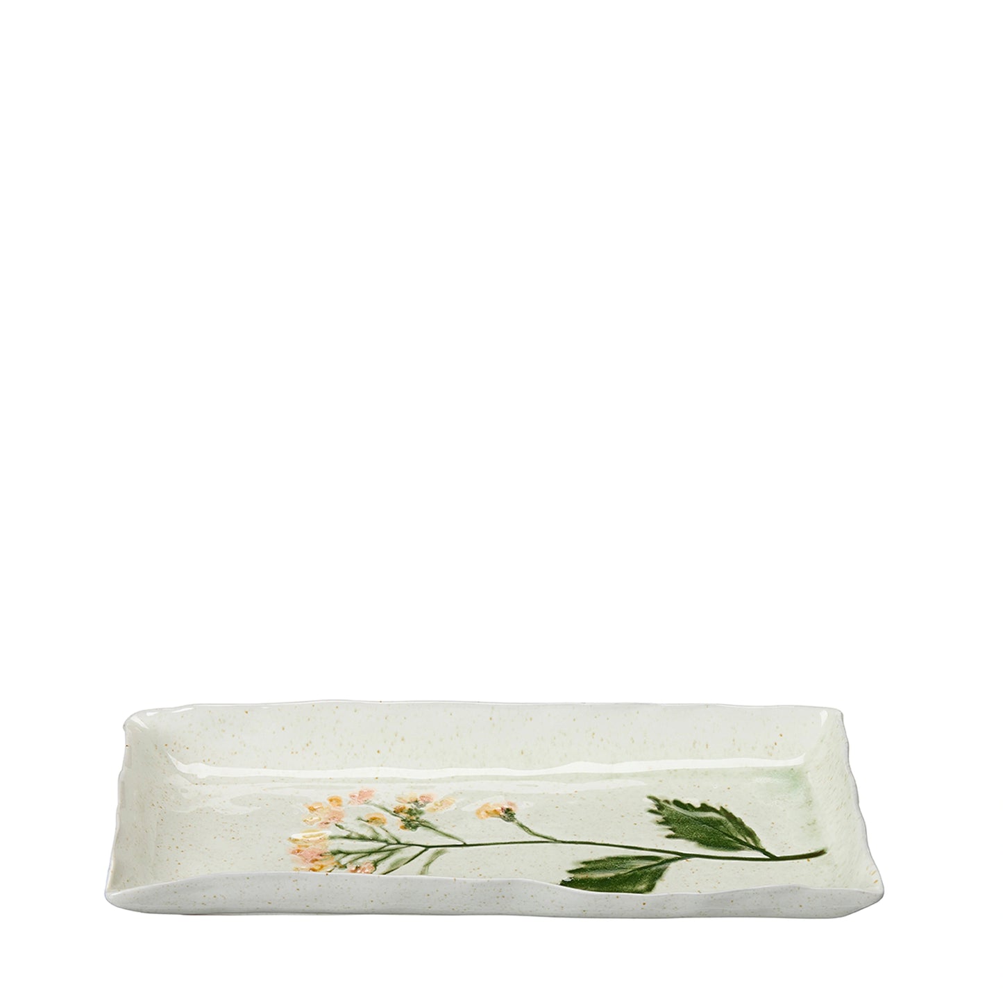 Off White Melange Porcelain Decorated Plate  29cm | Annie Mo's B