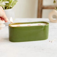 Olive Baguette Candle - Cedarwood and Juniper | Annie Mo's