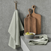 Olive Green Cotton Tea Towels - Set of Two
