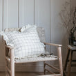 Olivia Ruffle Cushion - Grid 60x60cm | Annie Mo's