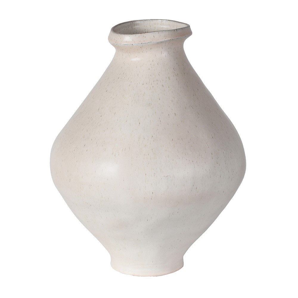Organic Shaped Large Cream Vase 47cm | Annie Mo's